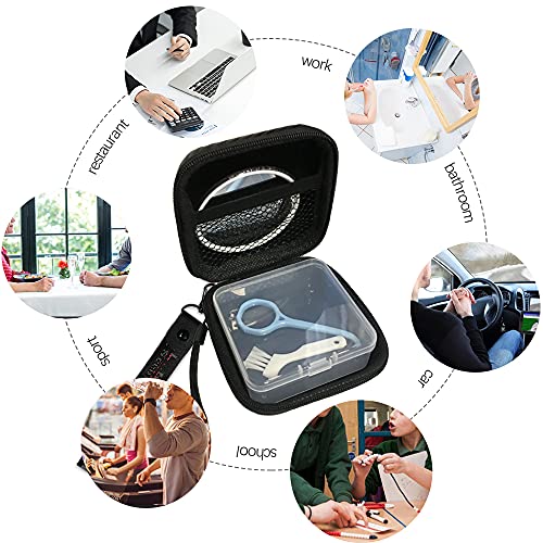 AMHDV Orthodontic Retainer Case with Aligner Removal Tool Mouth Guard Box Den...
