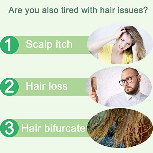 Electric Scalp Massager Comb 2 in 1 Magical Comb with Two Changeable Brushes ...