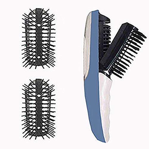 Electric Scalp Massager Comb 2 in 1 Magical Comb with Two Changeable Brushes ...