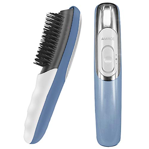 Electric Scalp Massager Comb 2 in 1 Magical Comb with Two Changeable Brushes ...
