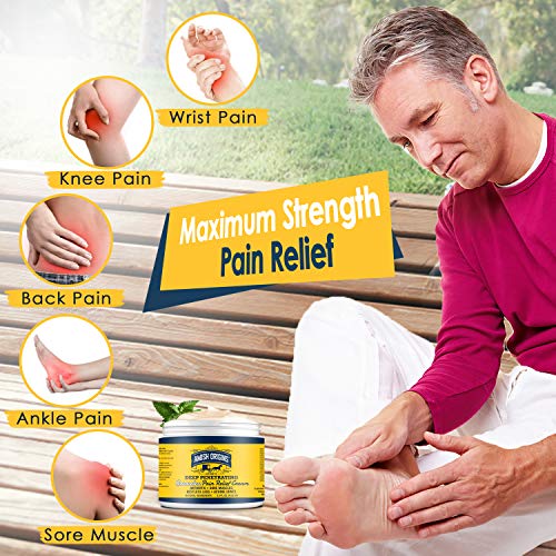 Arthritis Pain Relief Cream 7oz,(Greaseless) Instant Relief, Maximum Strength...