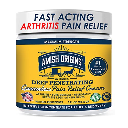 Arthritis Pain Relief Cream 7oz,(Greaseless) Instant Relief, Maximum Strength...