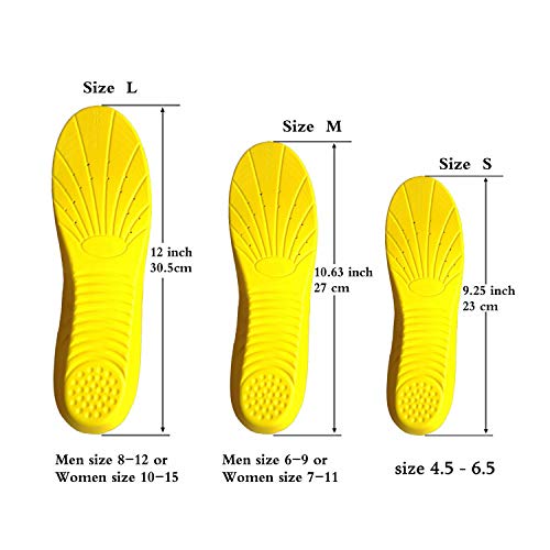 Shoe Insoles, Memory Foam Insoles, Providing Excellent Shock Absorption and C...