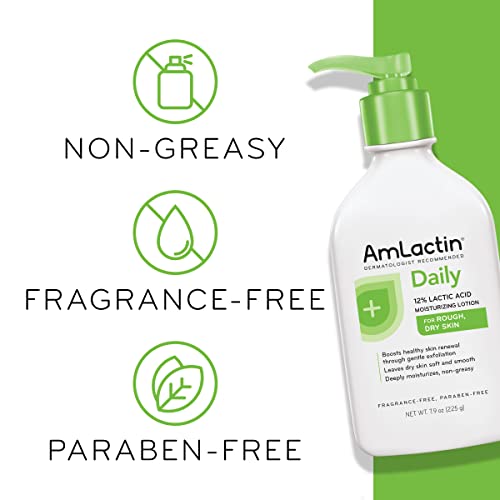 AmLactin Daily Moisturizing Body Lotion, Moisturizing Lotion for Dry Skin to ...