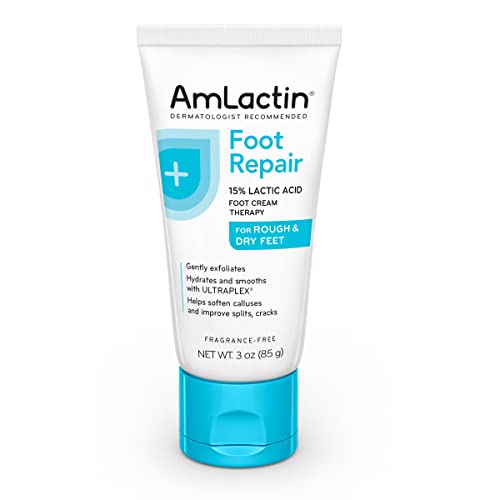 AmLactin Foot Repair Foot Cream Therapy, Foot Cream for Dry Cracked Heels - 3...