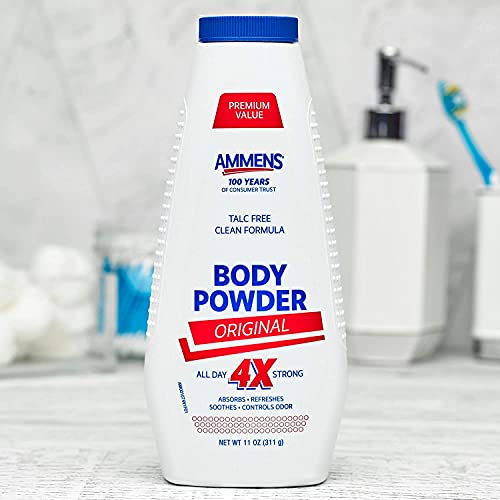 Ammen's Original Medicated Body Powder, 11 oz., Pack of 6
