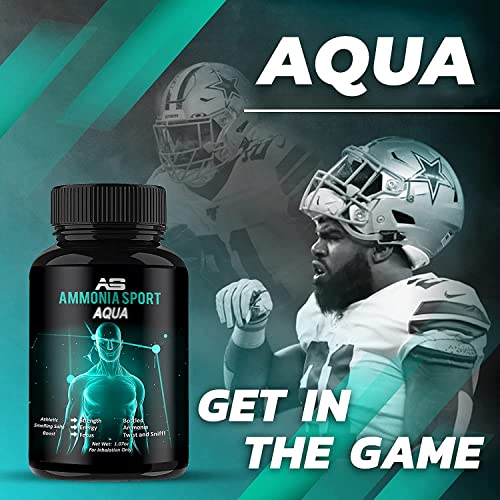 Athletic Smelling Salts - Aqua - Twist & Sniff! - Pre-Activated with 100's of...