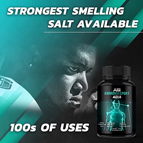 Athletic Smelling Salts - Aqua - Twist & Sniff! - Pre-Activated with 100's of...