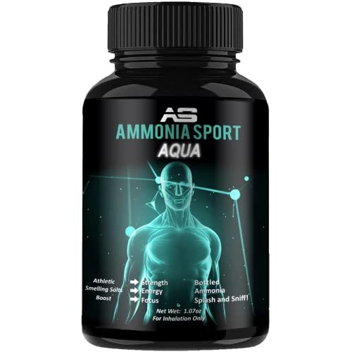 Athletic Smelling Salts - Aqua - Twist & Sniff! - Pre-Activated with 100's of...