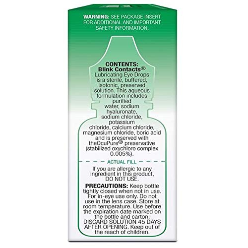 Amo Blink Contacts Lubricating Eye Drops, 3 Count