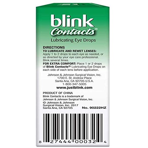 Amo Blink Contacts Lubricating Eye Drops, 3 Count