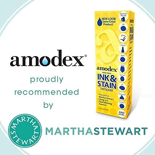 amodex Ink and Stain Remover – Cleans Marker, Ink, Crayon, Pen, Makeup from F...