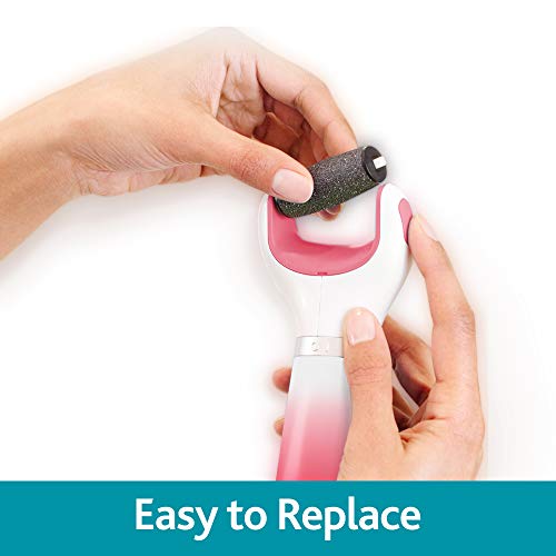 Amope Pedi Perfect Electronic Dry Foot File (Blue/Pink), Regular Coarse Rolle...