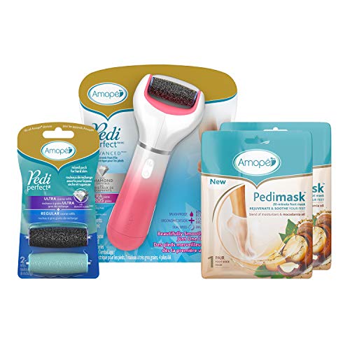 Amope Pedi Perfect Spa Experience Pampering Pack containing an electronic foo...