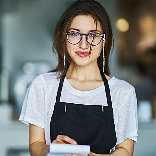 Amosfun 2pcs Eyeglasses Beaded Chain Crystal Glasses Lanyard Holder Non Slip ...