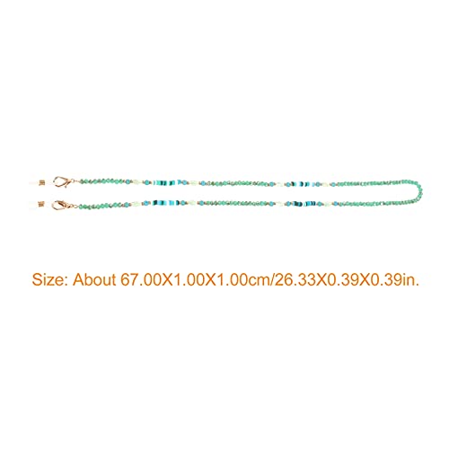 Amosfun 2pcs Eyeglasses Beaded Chain Crystal Glasses Lanyard Holder Non Slip ...