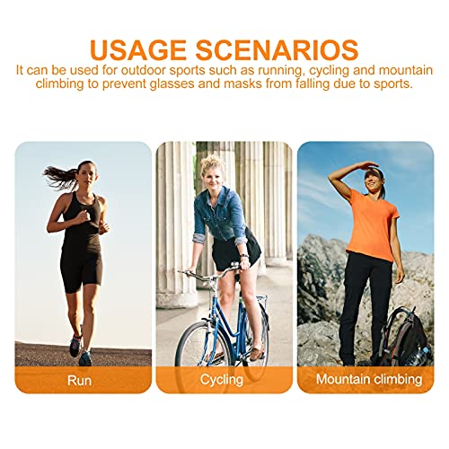 Amosfun 2pcs Eyeglasses Beaded Chain Crystal Glasses Lanyard Holder Non Slip ...