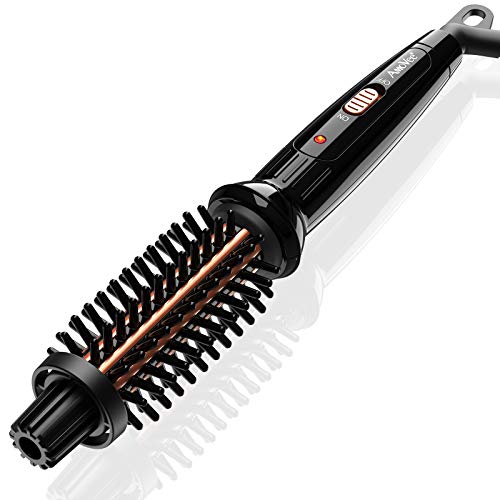 AmoVee Mini Curling Iron Travel Hair Brush Anti-Scald Curling Wand Ceramic To...