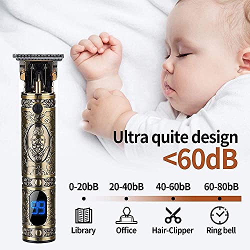 AMULISS Professional Mens Hair Clippers Zero Gapped Cordless Hair Trimmer Pro...