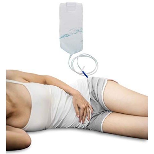 Enema Bag Set 1500 mL. Pack of 50 Disposable Enema Kits. Vinyl Travel Enema K...