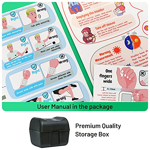 AMZ VISION Blood Pressure Monitor Automatic Large LCD Display Adjustable Wris...