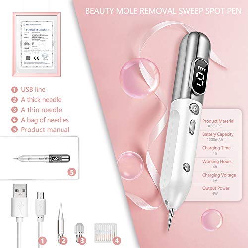 Portable Beauty Equipment With Home Usage, USB Charging, 30 Replaceable Needl...
