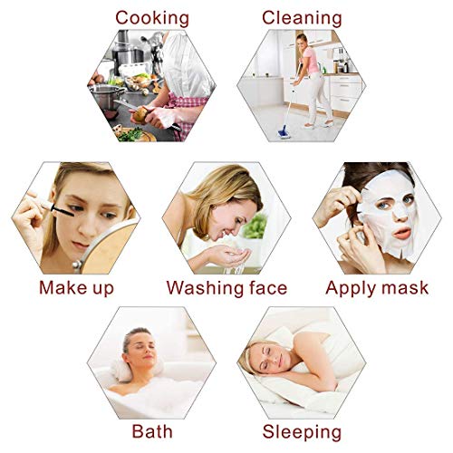 Shower Cap Microfiber Bath Cap - Shower Bonnet Designed for Women and Girls W...