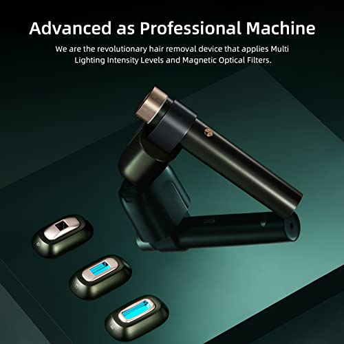 JOVS Venus H-pro IPL Hair Removal Device with 3 Filters, Permanent Painless A...