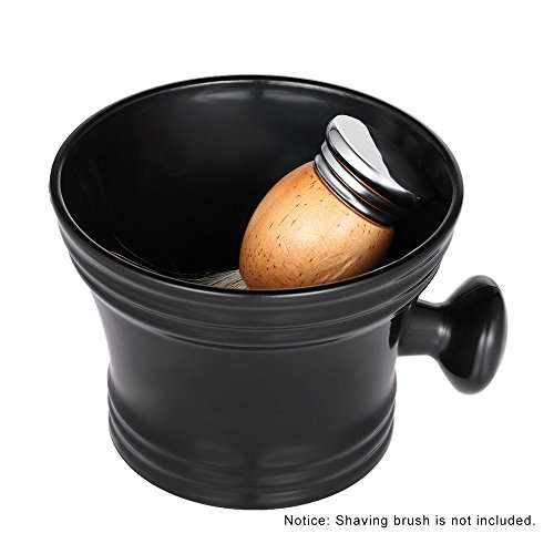Shaving Mug Anself Man's Plastic Shaving Bowl with Handle Soup Bowl Barber Cl...
