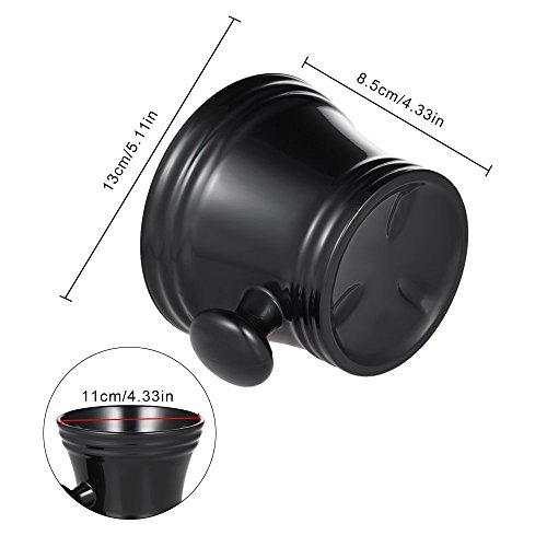 Shaving Mug Anself Man's Plastic Shaving Bowl with Handle Soup Bowl Barber Cl...