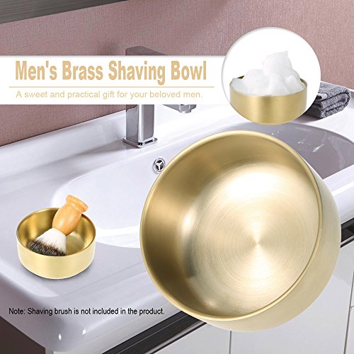 Shaving Soap Bowl Anself Metal Shaving Mug Bowl Barber Cleaning Soup Cup Man'...