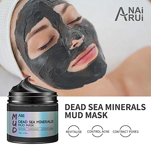 ANAI RUI Turmeric Clay Mask - Green Tea Detox Clay Mask - Dead Sea Minerals M...