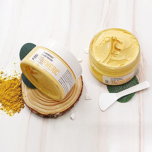 ANAIRUI Turmeric Vitamin C Face Mask, Clay Facial Mask with Vitamin C E for R...