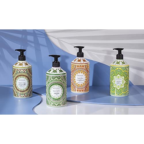 Mosaic Liquid Hand Soap / Hand Wash Gift Set, Ideal Bathroom Hand Soap and Ki...