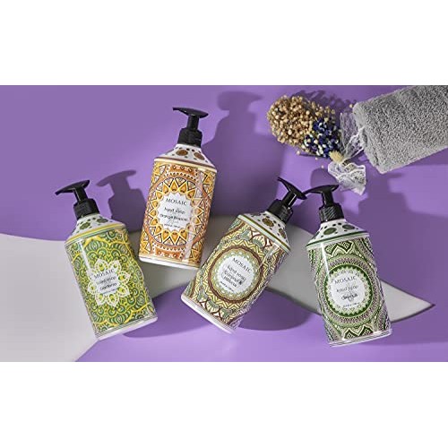 Mosaic Liquid Hand Soap / Hand Wash Gift Set, Ideal Bathroom Hand Soap and Ki...