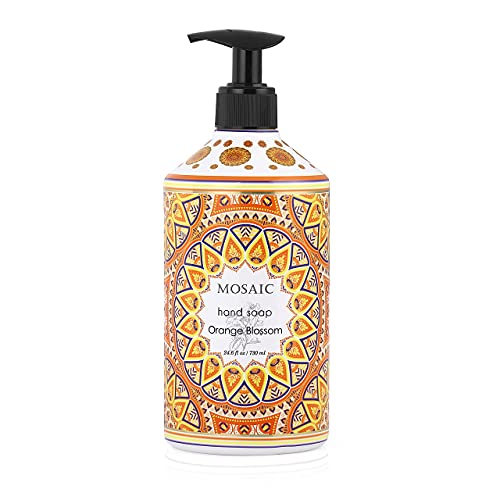 Mosaic Liquid Hand Soap / Hand Wash Gift Set, Ideal Bathroom Hand Soap and Ki...