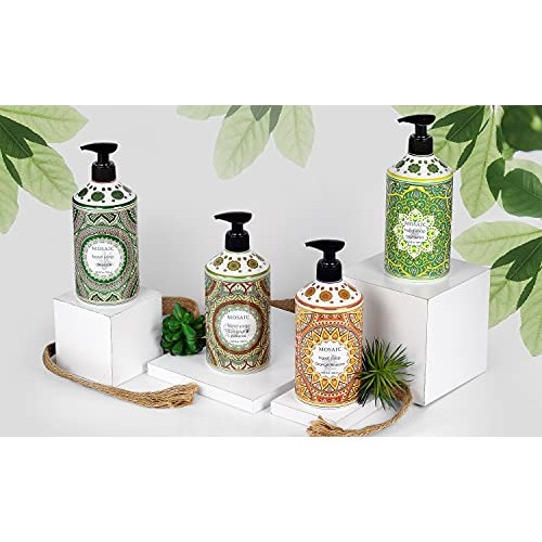 Mosaic Liquid Hand Soap / Hand Wash Gift Set, Ideal Bathroom Hand Soap and Ki...
