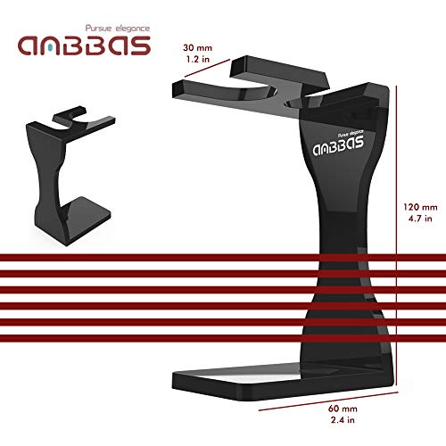 Anbbas Faux Badger Shaving Brush Set with 3.5OZ Milk Shaving Soap and Bowl St...