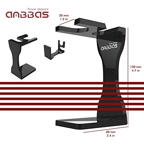 Anbbas Shaving Set with Badger Brush,Stand and Bowl,Shaving Soap,Straight Raz...