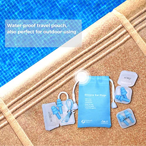 ANBOW Ear Plugs for Sleeping Noise Cancelling. Reusable Silicone Earplugs. Cu...