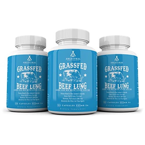 Ancestral Supplements Beef Lung (with Liver) — Supports Lung, Respiratory, Va...