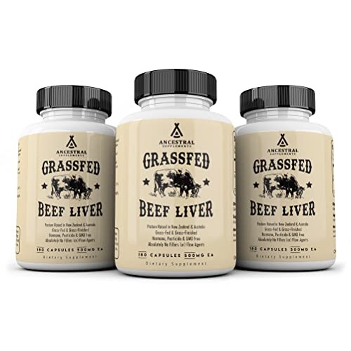 Ancestral Supplements Grass Fed Beef Liver (Desiccated) — Natural Iron, Vitam...