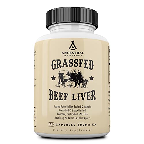 Ancestral Supplements Grass Fed Beef Liver (Desiccated) — Natural Iron, Vitam...