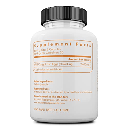 Ancestral Supplements Wild Caught Fish Eggs — Supports Brain, Heart, Fertilit...