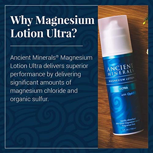 Ancient Minerals Magnesium Lotion Ultra with MSM Pure Genuine Zechstein Magne...