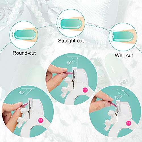 ANCIRS Acrylic Nail Clipper, Adjustable Stainless Steel Nail Tip Cutter, Arti...