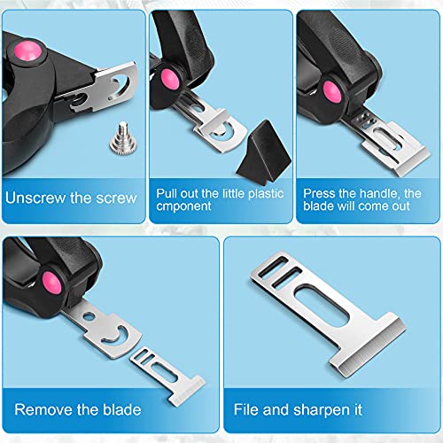 ANCIRS Black Acrylic Nail Clipper, Adjustable Stainless Steel Nail Trimmer, A...