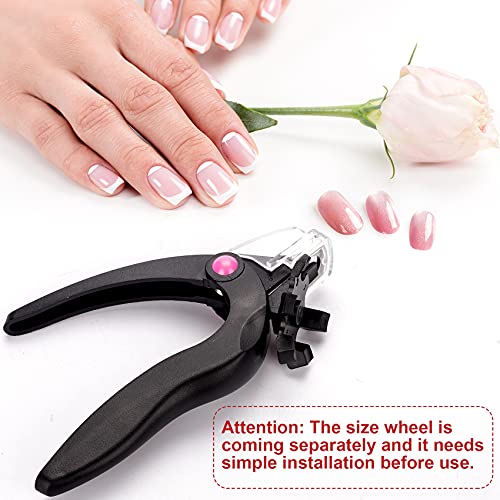ANCIRS Black Acrylic Nail Clipper, Adjustable Stainless Steel Nail Trimmer, A...