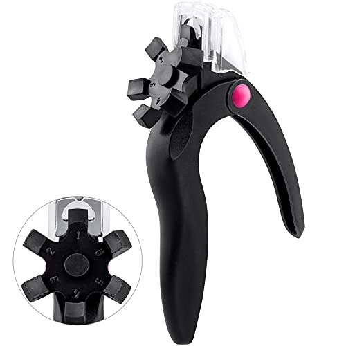 ANCIRS Black Acrylic Nail Clipper, Adjustable Stainless Steel Nail Trimmer, A...