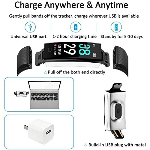 ANCwear Fitness Tracker Watch, F07 Activity Tracker Health Exercise Watch wit...